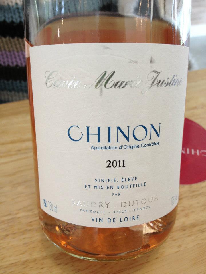 Baudry Dutour – Cuvée Marie Justine 2011 – CHINON (Rosé de Cabernet Franc)