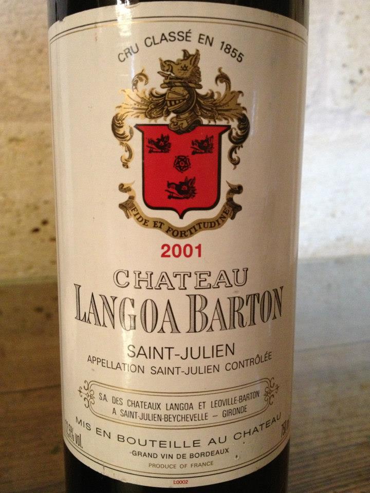 Château Langoa-Barton 2001 – 3ème Grand Cru Classé de Saint-Julien