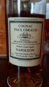 Cognac Paul Giraud – Napoléon – 15 ans d’âge – Grande Champagne – 1er Cru de Cognac