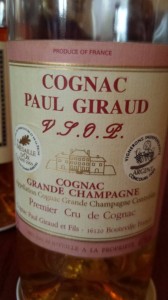 Cognac Paul Giraud – VSOP – 8 ans d’âge – Grande Champagne – 1er Cru de Cognac