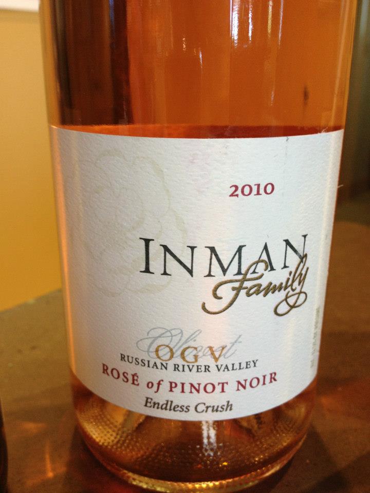 Inman Family – Rosé de Pinot Noir 2010 – Russian River Valley – Sonoma