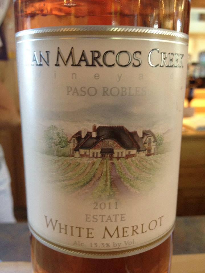 San Marcos Creek vineyard – « White Merlot » 2011 – Paso Robles