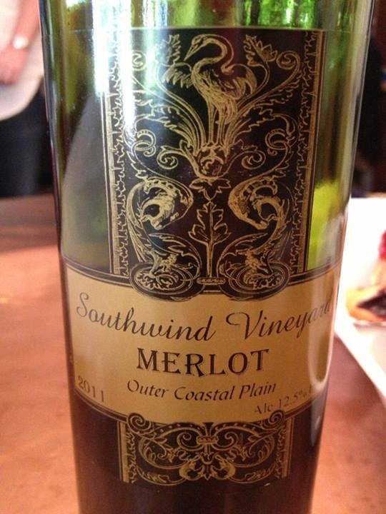 Southwind Vineyard & Winery – Merlot 2012 – Outer Coastal Plain