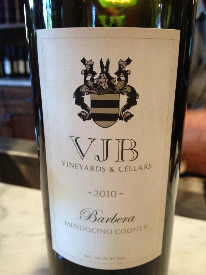 VJB Winery – Barbera 2010 – Mendocino County