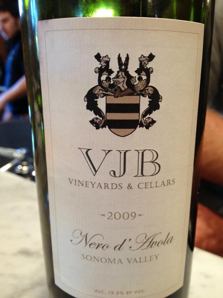VJB Winery – Nero d’Avola 2009 – Sonoma
