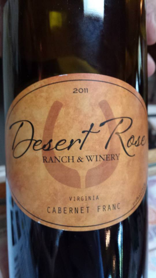 Desert Rose Ranch & Winery – Cabernet Franc 2011 – Virginia