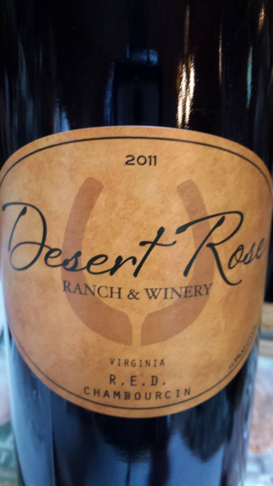 Desert Rose Ranch & Winery – R.E.D. Chambourcin 2011 – Virginia