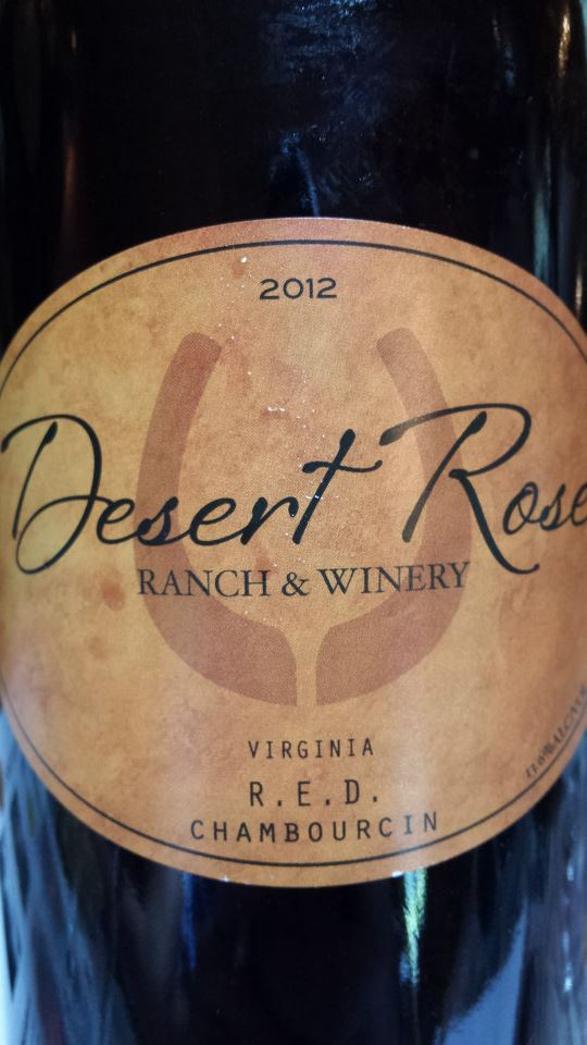 Desert Rose Ranch & Winery – R.E.D. Chambourcin 2012 – Virginia