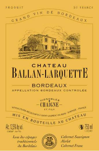 Château Ballan-Larquette 2010 – Bordeaux