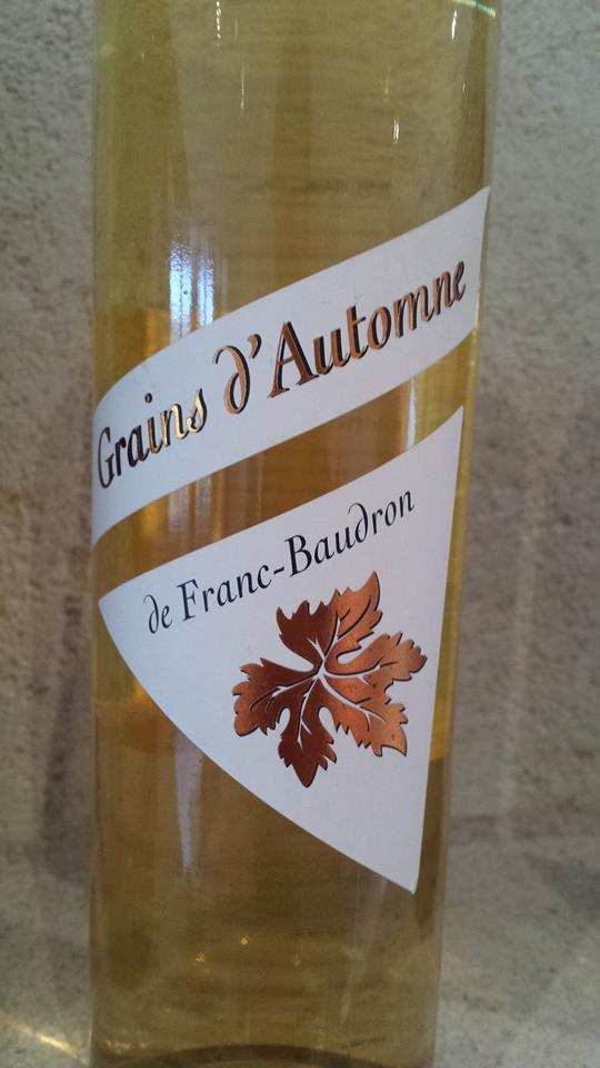 Le Grain d’Automne de Franc Baudron 2011 – Bordeaux