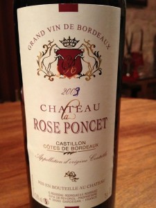 Château La Rose Poncet – Cuvée Tradition 2009 – Castillon Côtes de Bordeaux