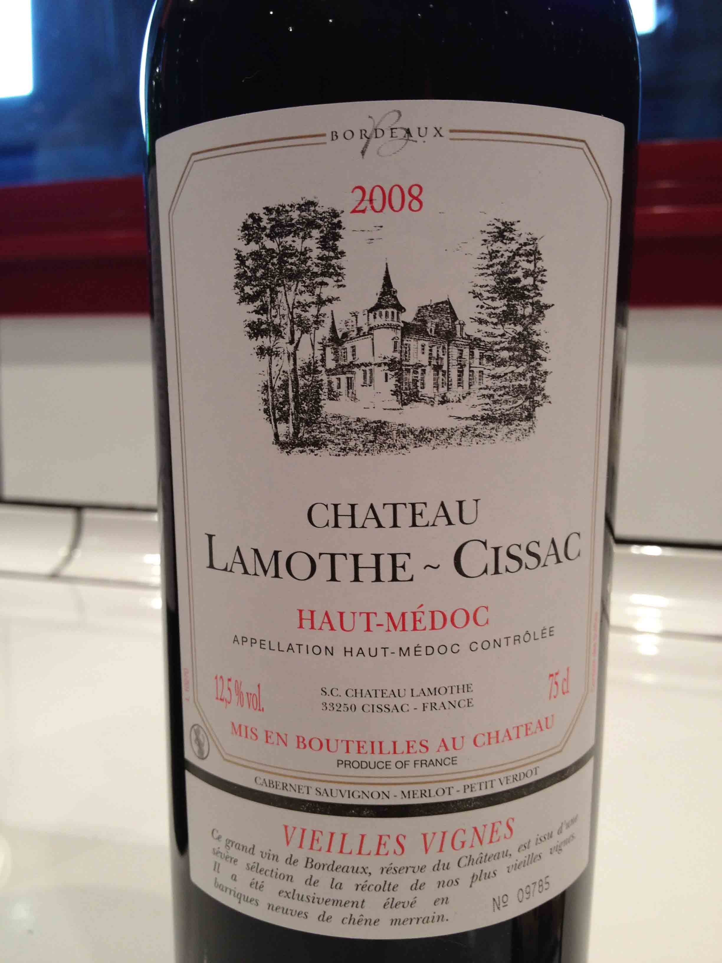 Château Lamothe-Cissac (vieilles vignes) 2008 – Haut-Médoc