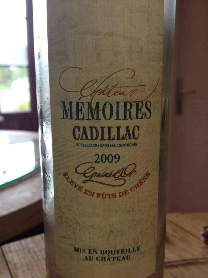 Château Mémoires – Grains d’or 2009 – Cadillac