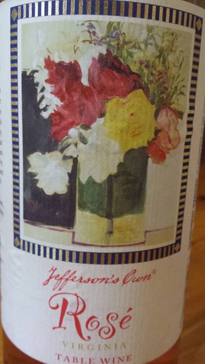 Jefferson Vineyards – Rosé 2013 – Virginia Table Wine