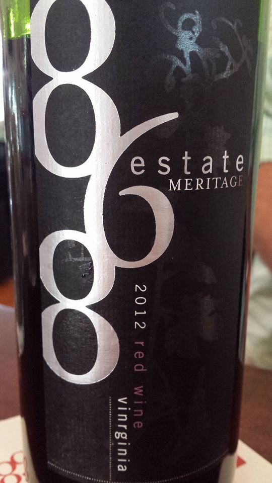 868 Estate Vineyards – Méritage – Red Wine 2012 – Virginia