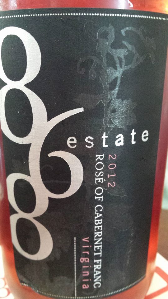 868 Estate Vineyards – Rosé de Cabernet Franc 2012 – Virginia