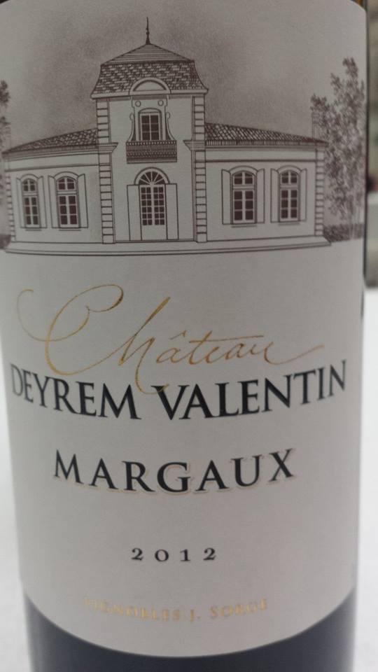 Château Deyrem Valentin 2012 – Margaux – Cru Bourgeois