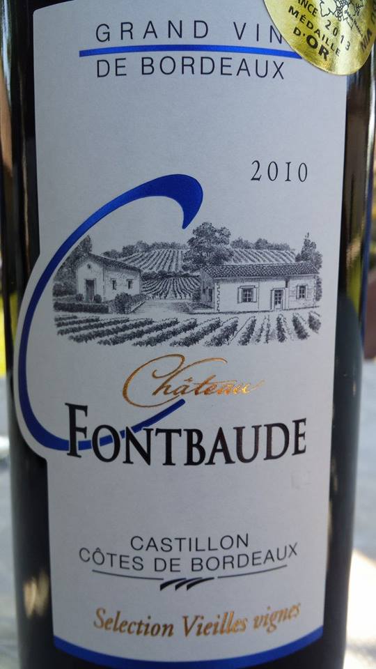 Château Fontbaude 2010 – Cuvée Vieilles Vignes – Castillon Côtes de Bordeaux