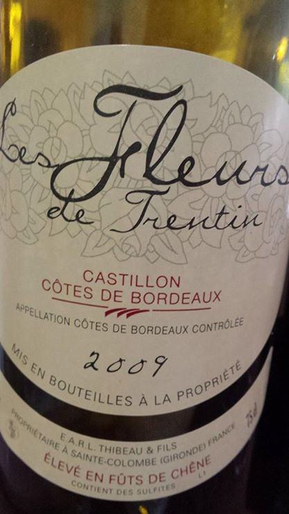Les Fleurs de Trentin 2009 – Castillon Côtes de Bordeaux