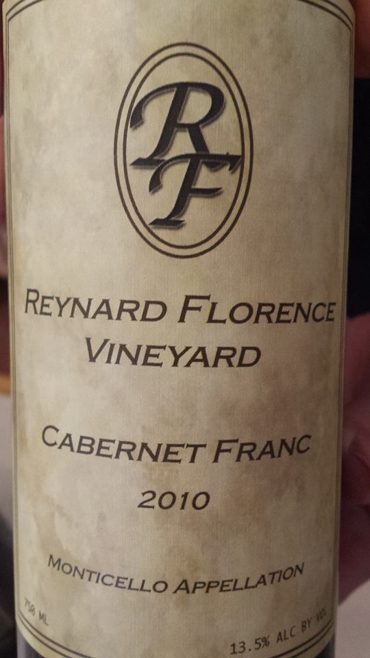 Reynard Florence Vineyard – Cabernet Franc 2010 – Monticello