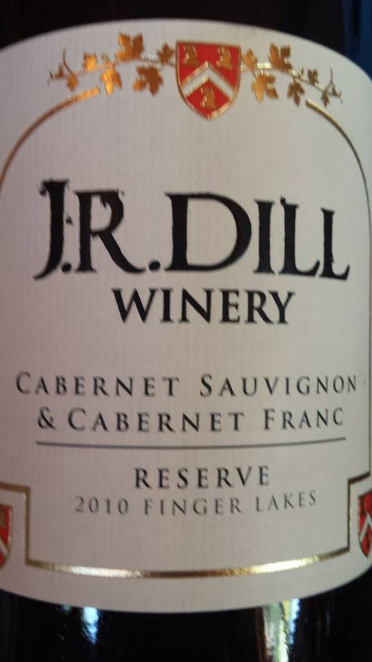 J.R. Dill Winery – Cabernet Sauvignon & Cabernet Franc – Réserve 2010 – Finger Lakes