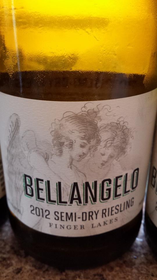 Bellangelo – 2012 Semi-Dry Riesling – Finger Lakes