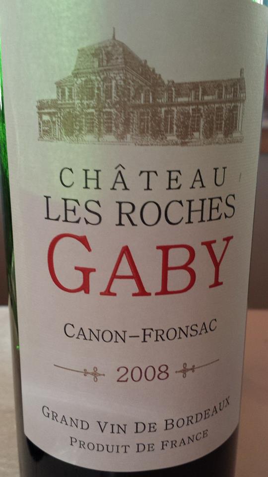 Château Les Roches Gaby 2008 – Canon-Fronsac