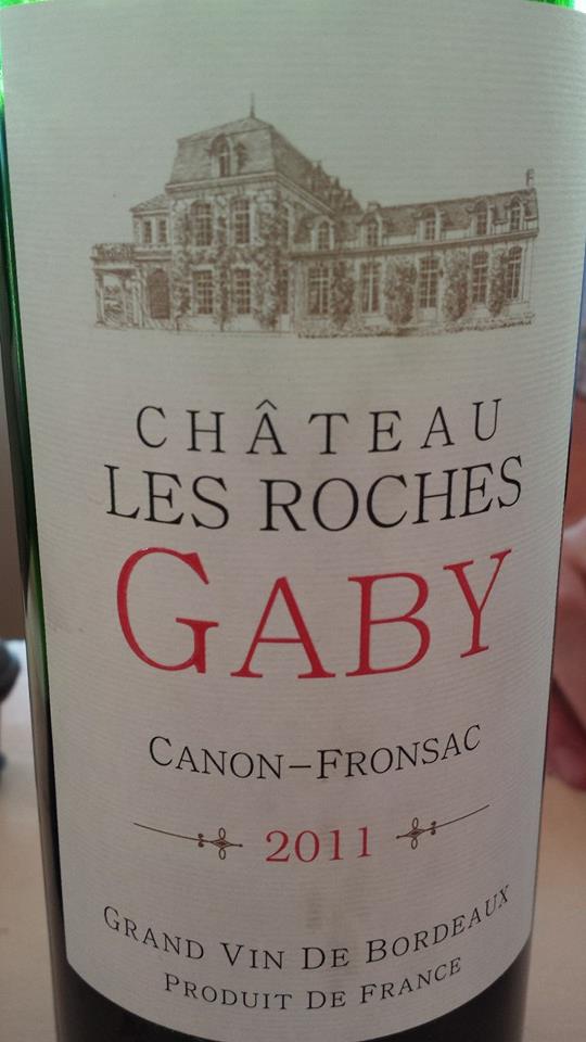 Château Les Roches Gaby 2011 – Canon-Fronsac