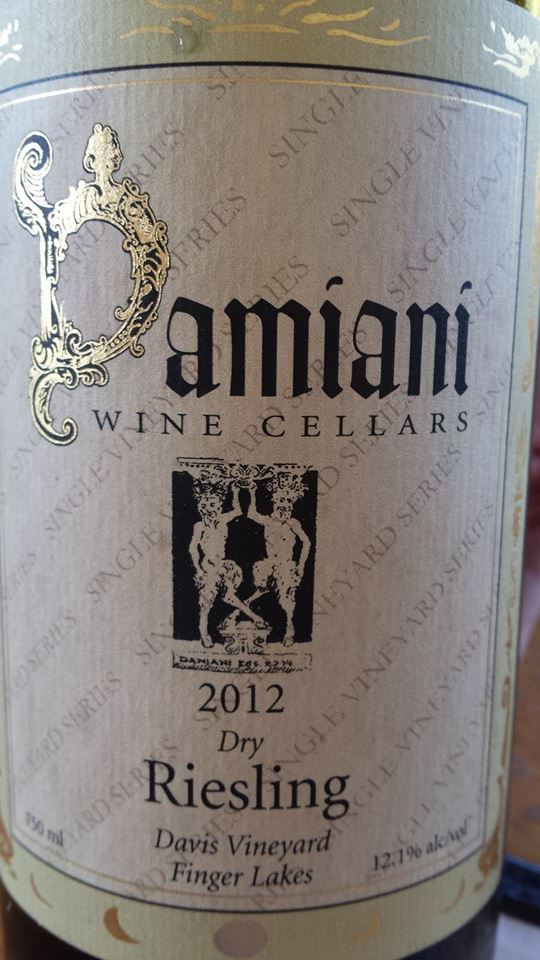 Damiani Wine Cellars – Dry Riesling 2012 – Davis Vineyard – Finger Lakes