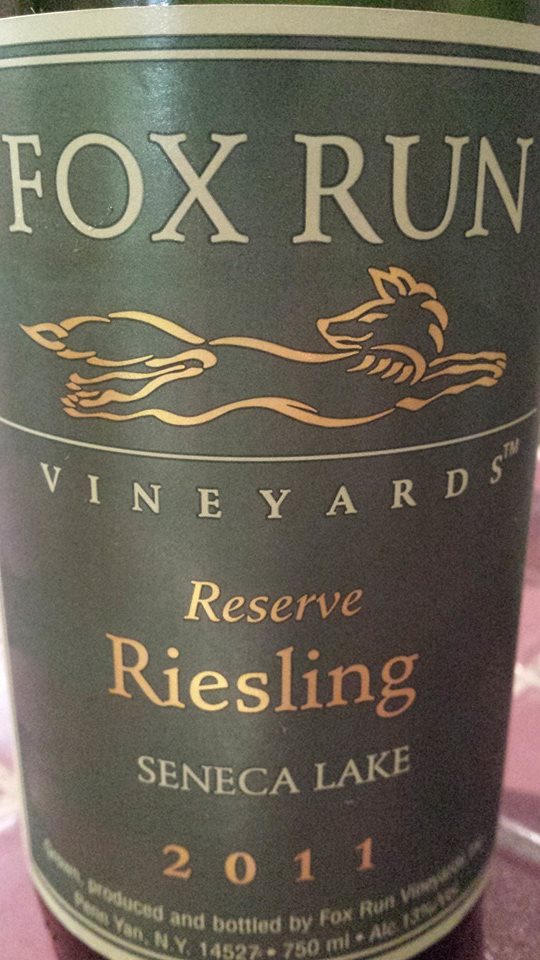 Fox Run Vineyards – Reserve Riesling 2011 – Seneca Lake