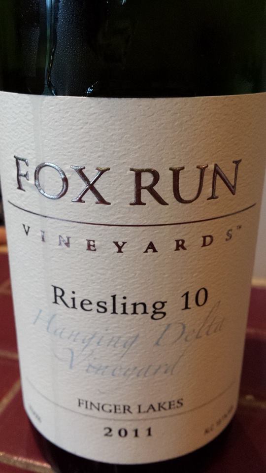Fox Run Vineyards – Riesling 10 – 2011 – Hanging Delta Vineyard – Finger Lakes