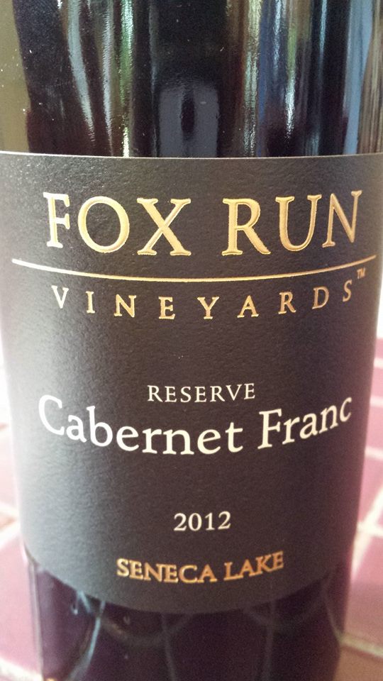 Fox Run Vineyards – Reserve Cabernet Franc 2012 – Seneca Lake