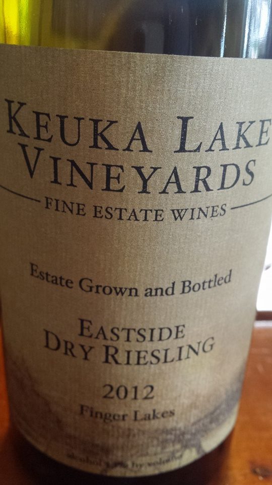 Keuka Lake Vineyards – Eastside Dry Riesling 2012 – Finger Lakes