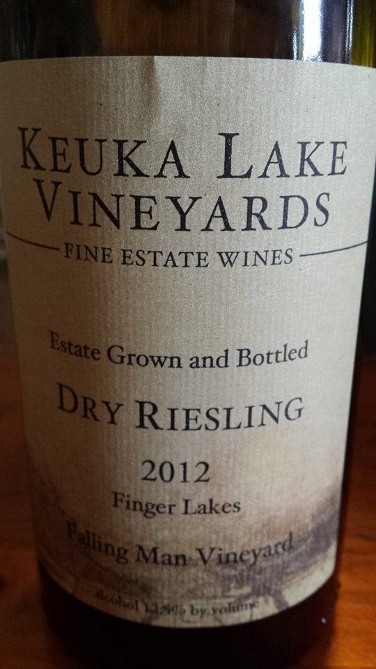 Keuka Lake Vineyards – Falling Man Vineyard – Dry Riesling 2012 – Finger Lakes