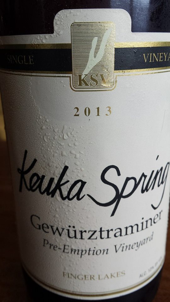 Keuka Spring Vineyards – Gewürztraminer Pre-Emption Vineyard 2013 – Finger Lakes