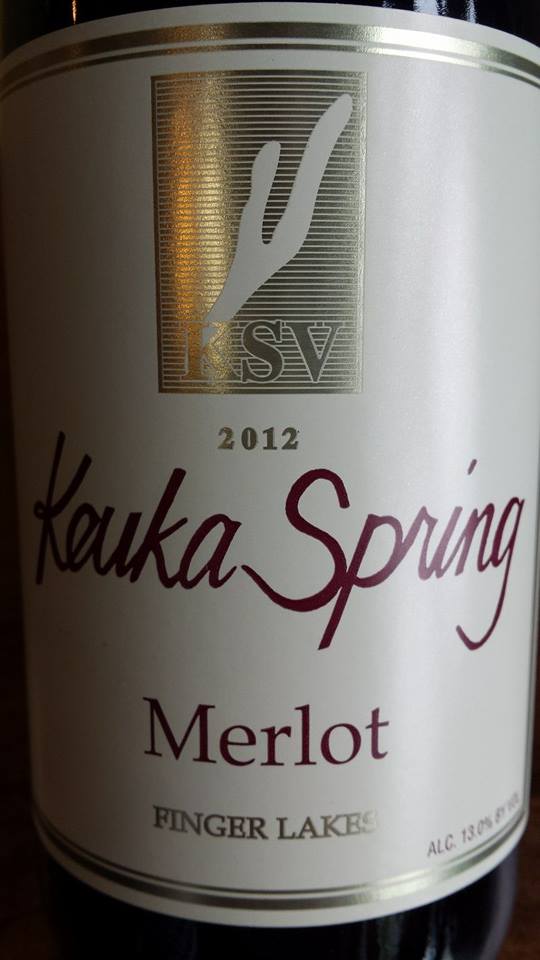 Keuka Spring Vineyards – Merlot 2012 – Finger Lakes