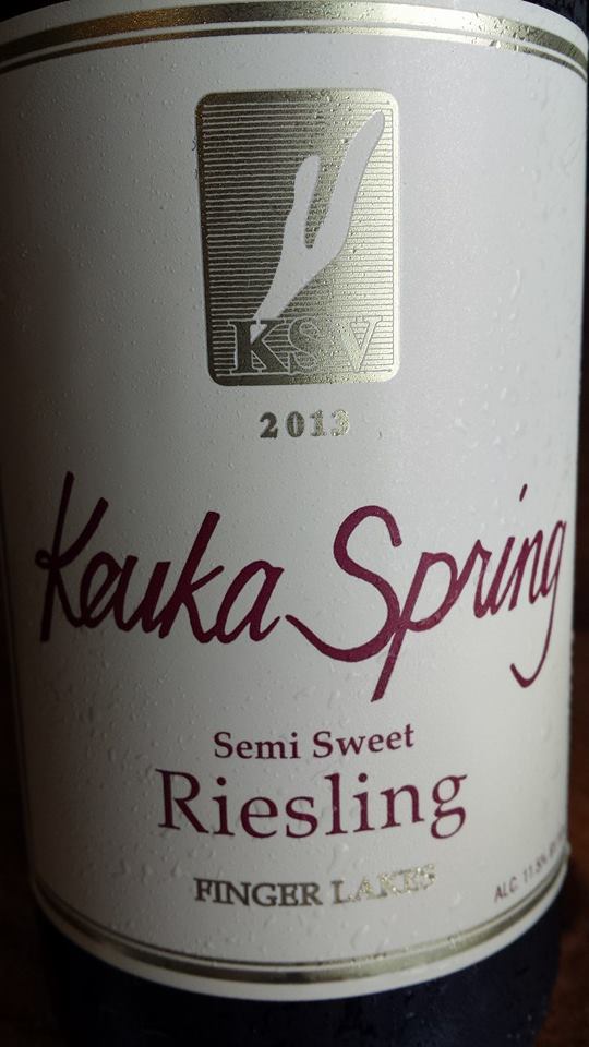 Keuka Spring Vineyards – Semi Sweet Riesling 2013 – Finger Lakes