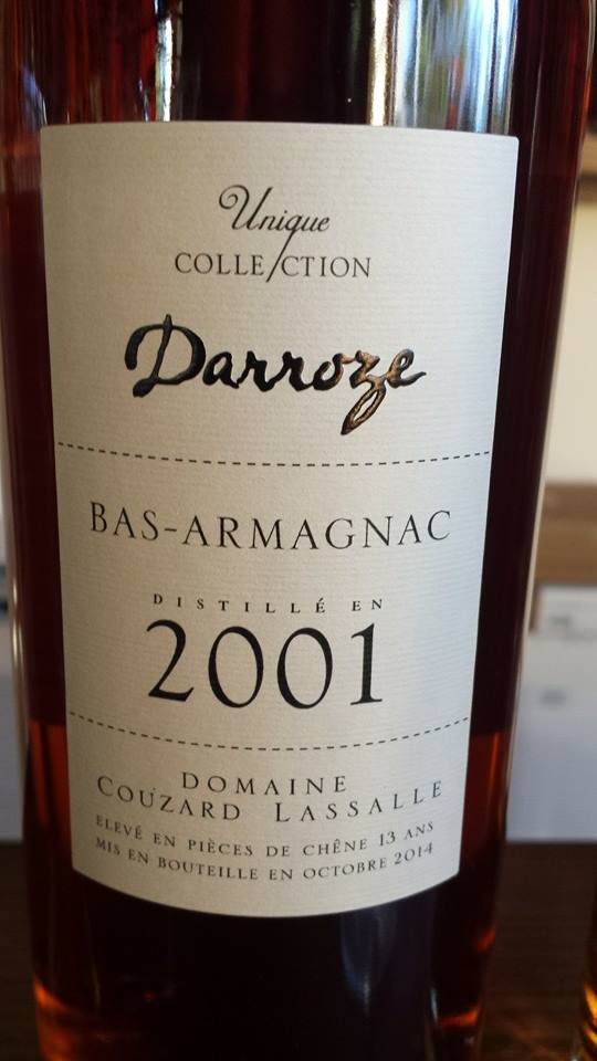Unique Collection Darroze – Millésime 2001 – Domaine Couzard Lassale – Bas-Armagnac