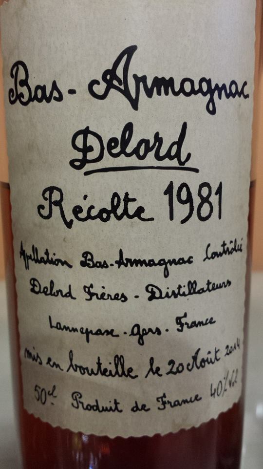 Armagnac Delord – 1981 – Bas-Armagnac