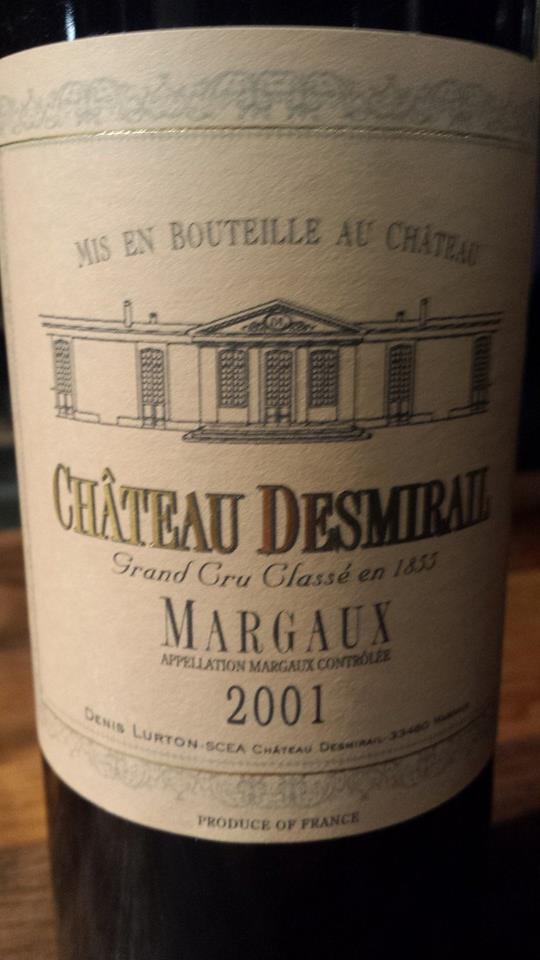 Château Desmirail 2001 – Grand Cru Classé, Margaux