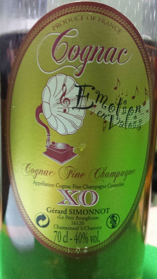 Cognac Simonnot – Emotion en Valois XO – Fine Champagne
