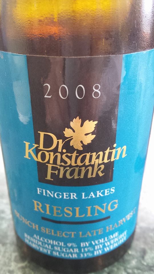 Dr. Konstantin Frank – Riesling – Brunch Select Late Harvest 2008 – Finger Lakes