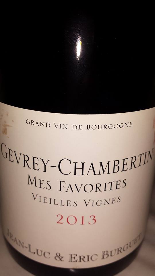 Jean-Luc & Eric Burguet – Mes Favorites – Vieilles Vignes 2013 – Gevrey-Chambertin