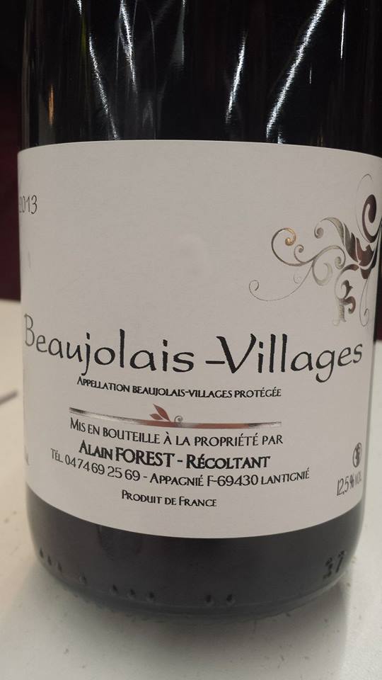Alain Forest 2013 – Beaujolais-Villages