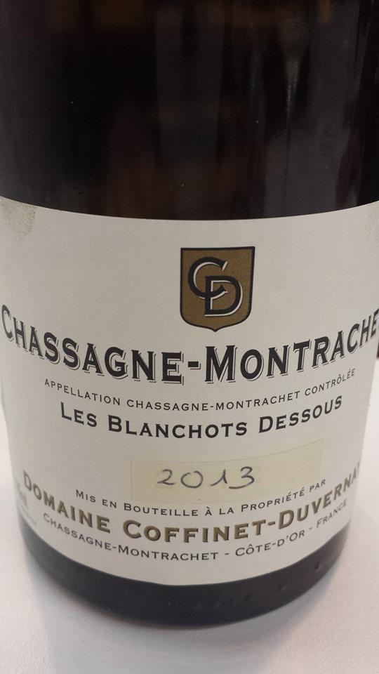 Domaine Coffinet-Duvernay – Les Blanchots Dessous 2013 – Chassagne-Montrachet