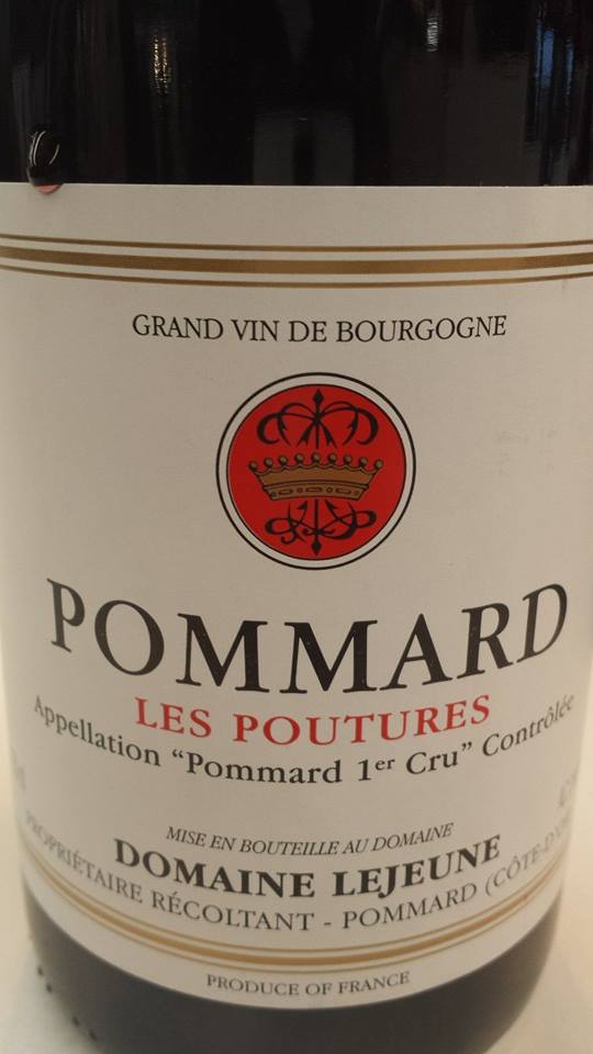 Domaine Lejeune – Les Poutures 2012 – Pommard 1er Cru
