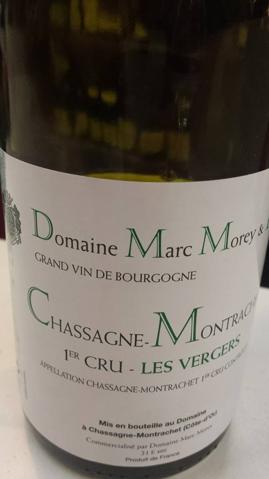 Domaine Marc Morey – Les Vergers 2011 – Chassagne-Montrachet 1er Cru
