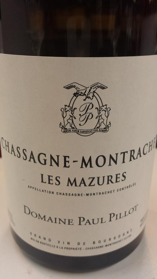 Domaine Paul Pillot – Les Mazures 2013 – Chassagne-Montrachet