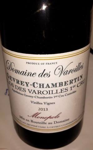 Domaine des Varoilles 2013 – Gevrey-Chambertin – Clos des Varoilles 1er Cru – Vieilles Vignes – Monopole