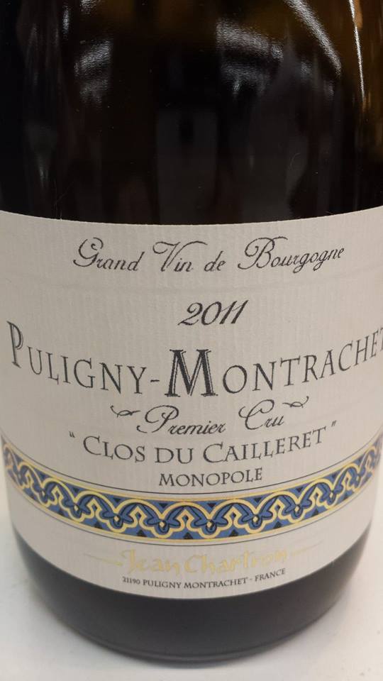Jean Charlier 2011 – Clos du Cailleret – Monopole – Puligny-Montrachet 1er Cru